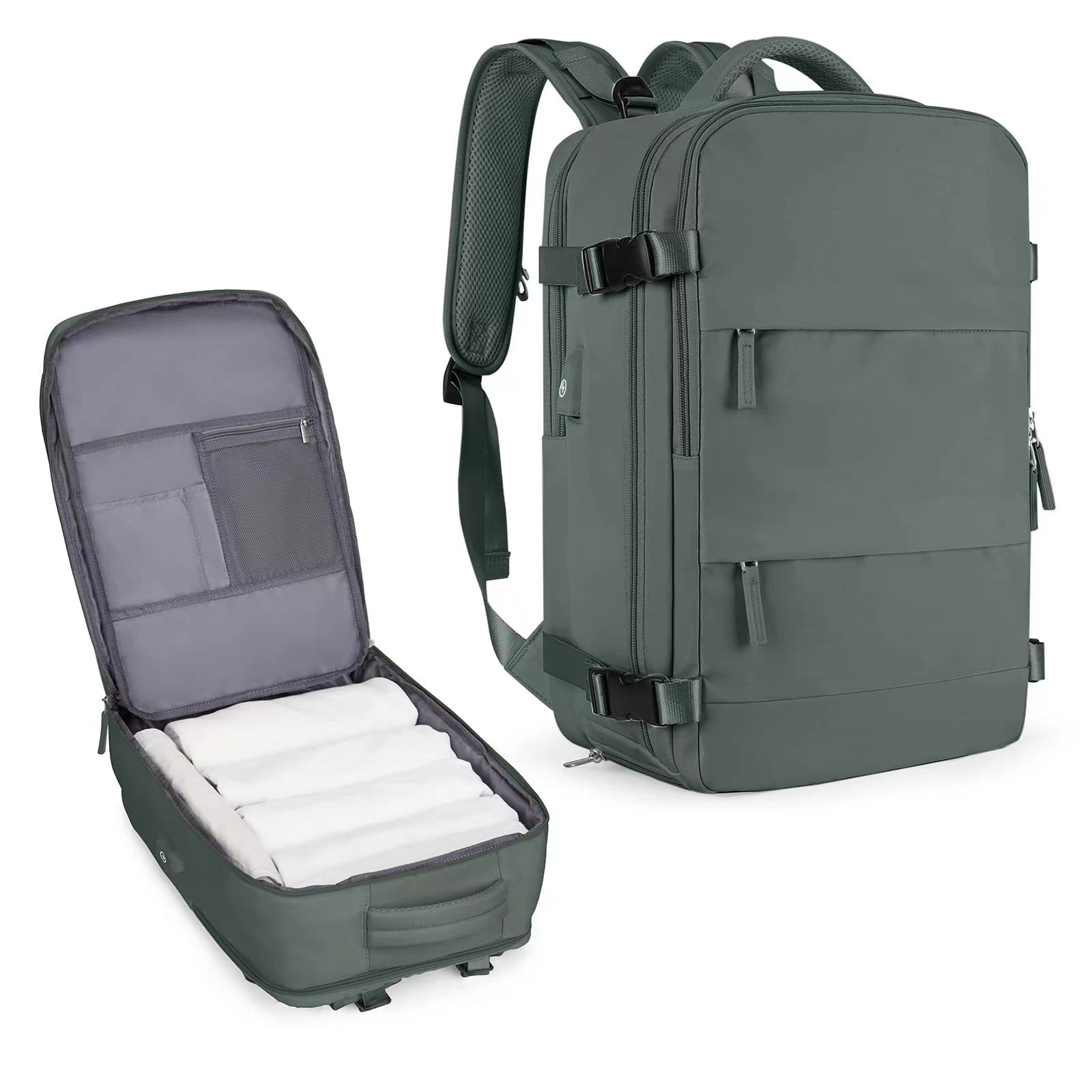 Backpack ladies, 36–55 L, nylon, water-repellent