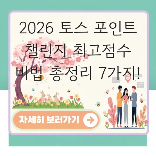 토스 포인트 챌린지 최고점수 비법 공개