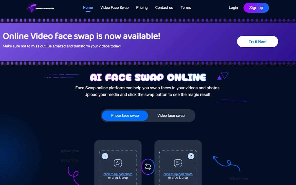 Captura de face swapper online