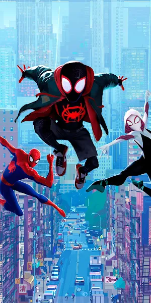 Spider-Man: Into The Spider-Verse, Spider-Man, Comics, Superhero, Cyan 4K Wallpaper Background