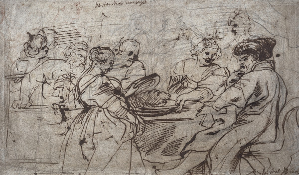 The Feast of Herod recto c 1637 1638