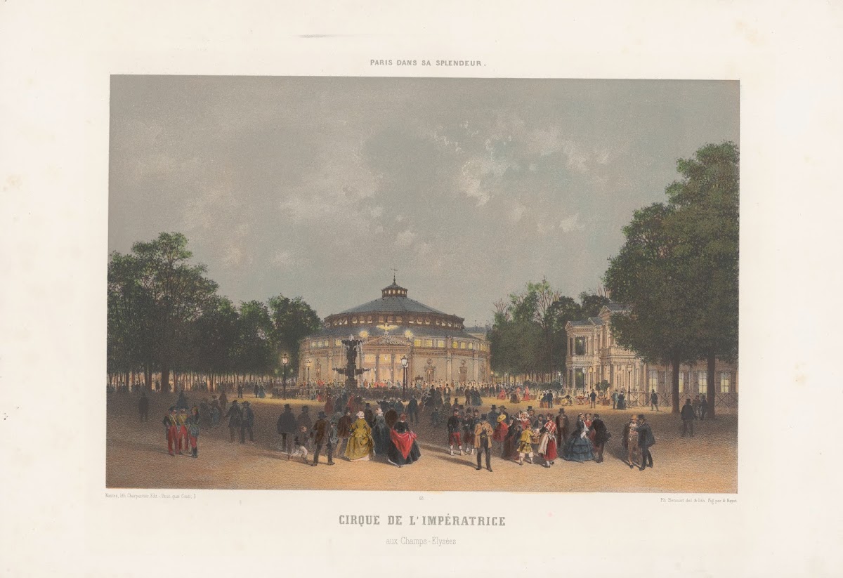 Cirque de lImpératrice aux Champs Elysées 19th century
