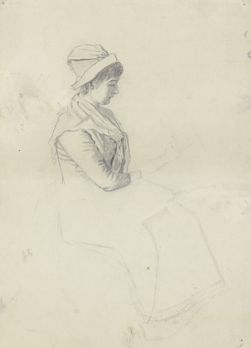 Serviermädchen Mädchen mit Melone ca 1892
