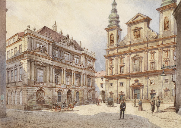 Wien Jesuitenkirche und alte Universität