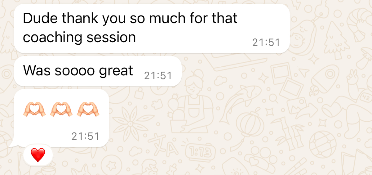 Client testimonial