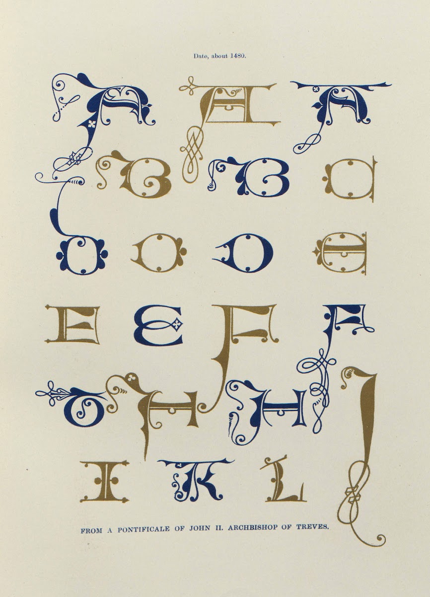 Alphabets  numerals and devices of the middle ages Pl22 1845