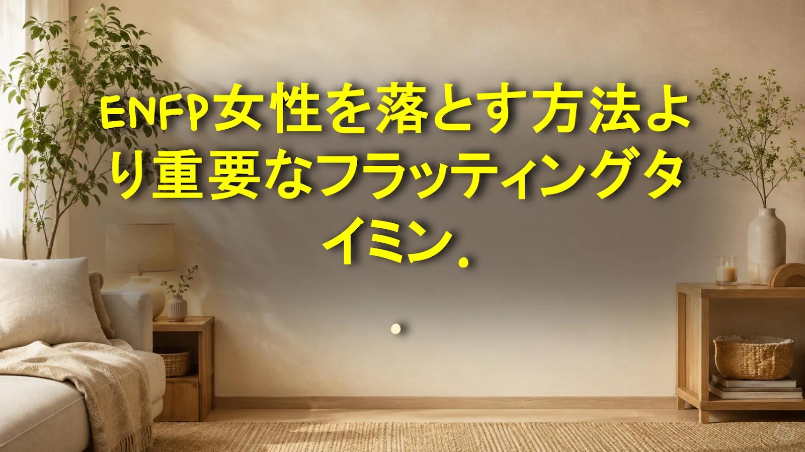 ENFP女性を落とす方法より重要なフラッティングタイミング3選（やばい）