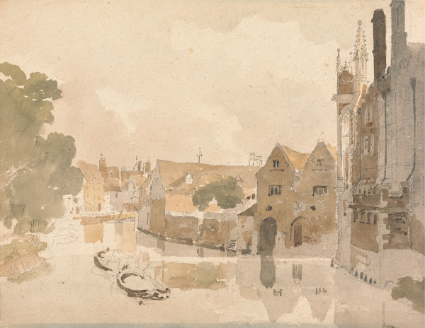 On the Cam    back of St Johns College Cambridge