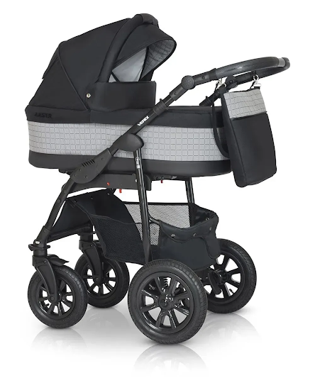 Коляска 2 в 1 Verdi Laser BLACK 03 черный