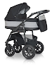 Коляска 2 в 1 Verdi Laser BLACK 03 чорний