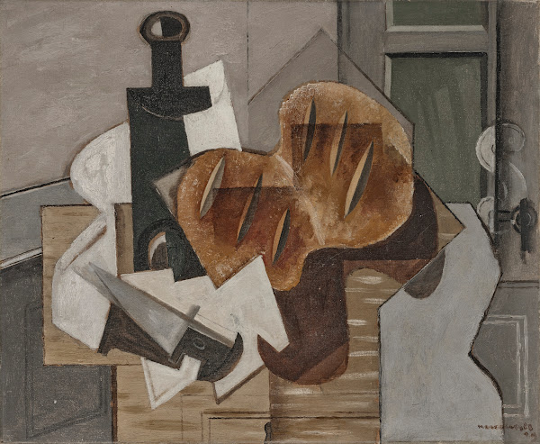 Couteau bouteille et pain breton 1929