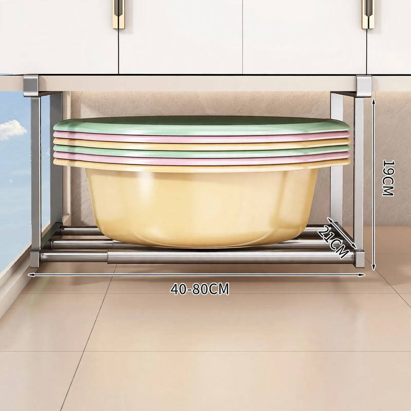 Sink shelf bathroom, pull-out