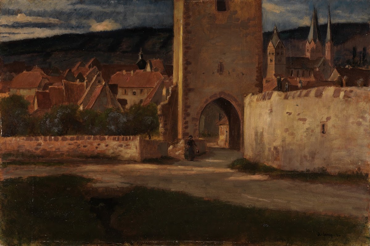 An der Stadtmauer von Gelnhausen 1892