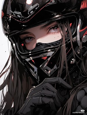 Anime Biker Girl Picture