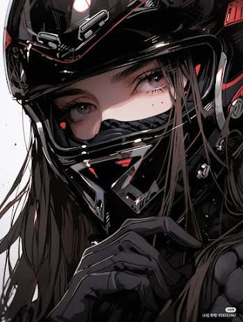 Anime Biker Girl Picture