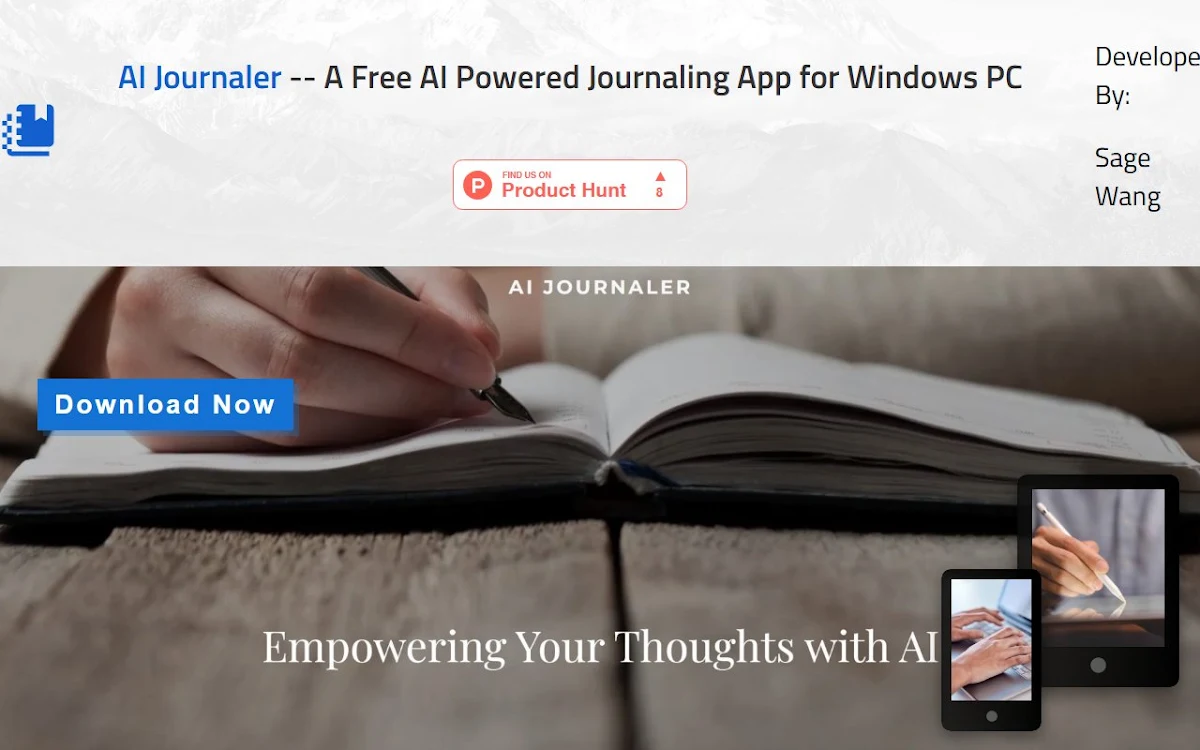 Captura de AI Journaler
