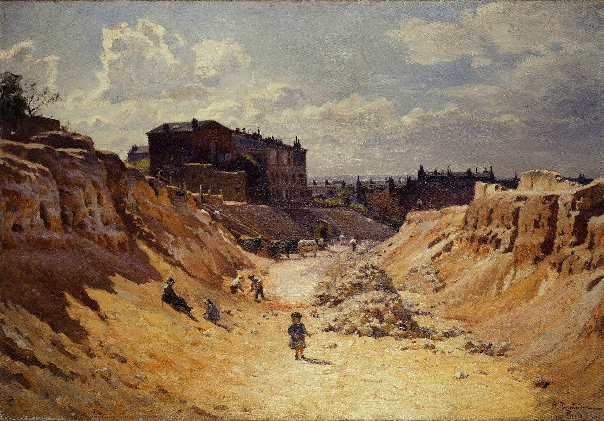 Le percement de lavenue Junot à Montmartre 1910
