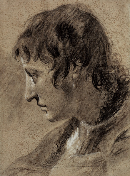 Head of a young man ca 1745