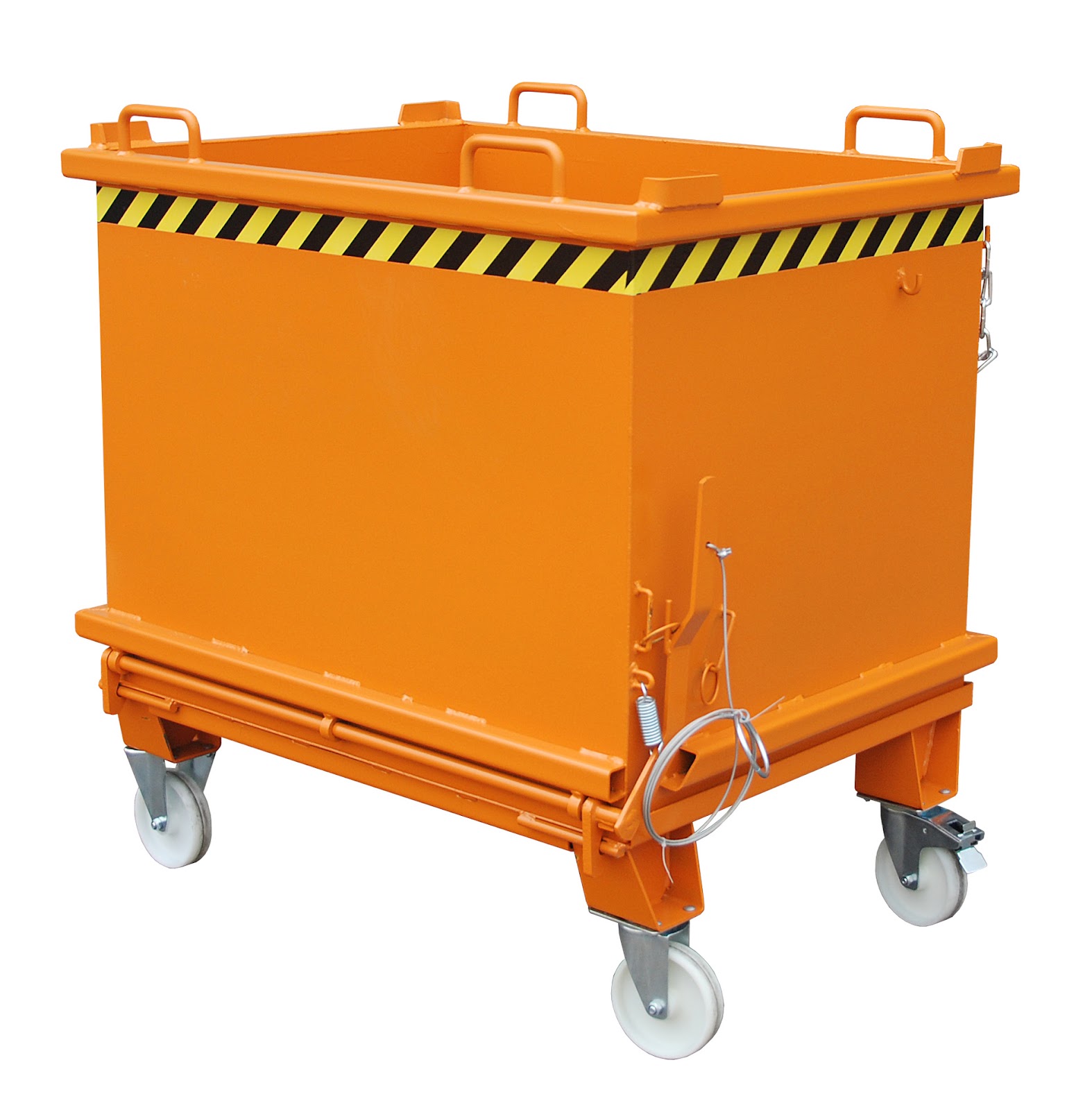 Bodemklepcontainer SB 1000, gelakt, Geeloranje