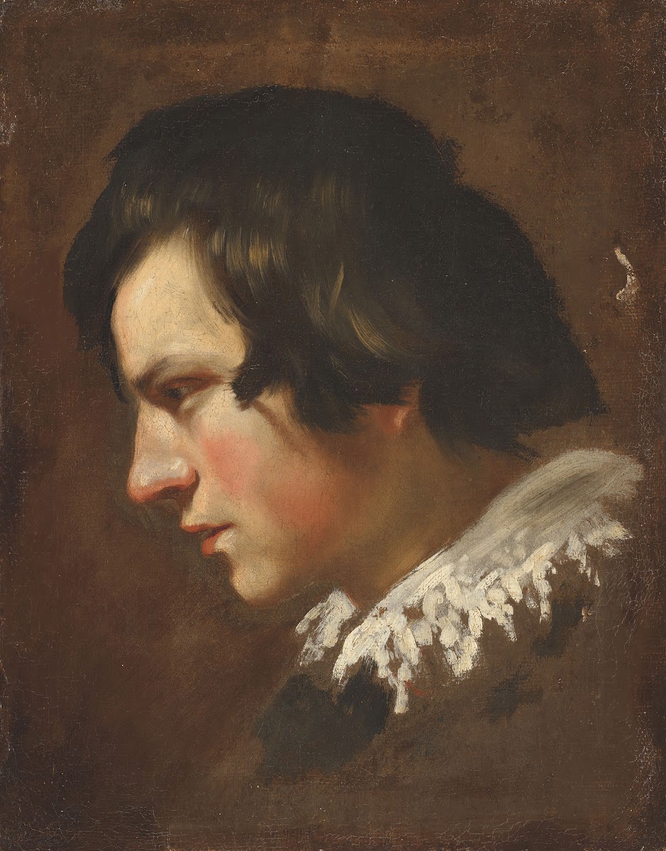 Head of a young man in profile