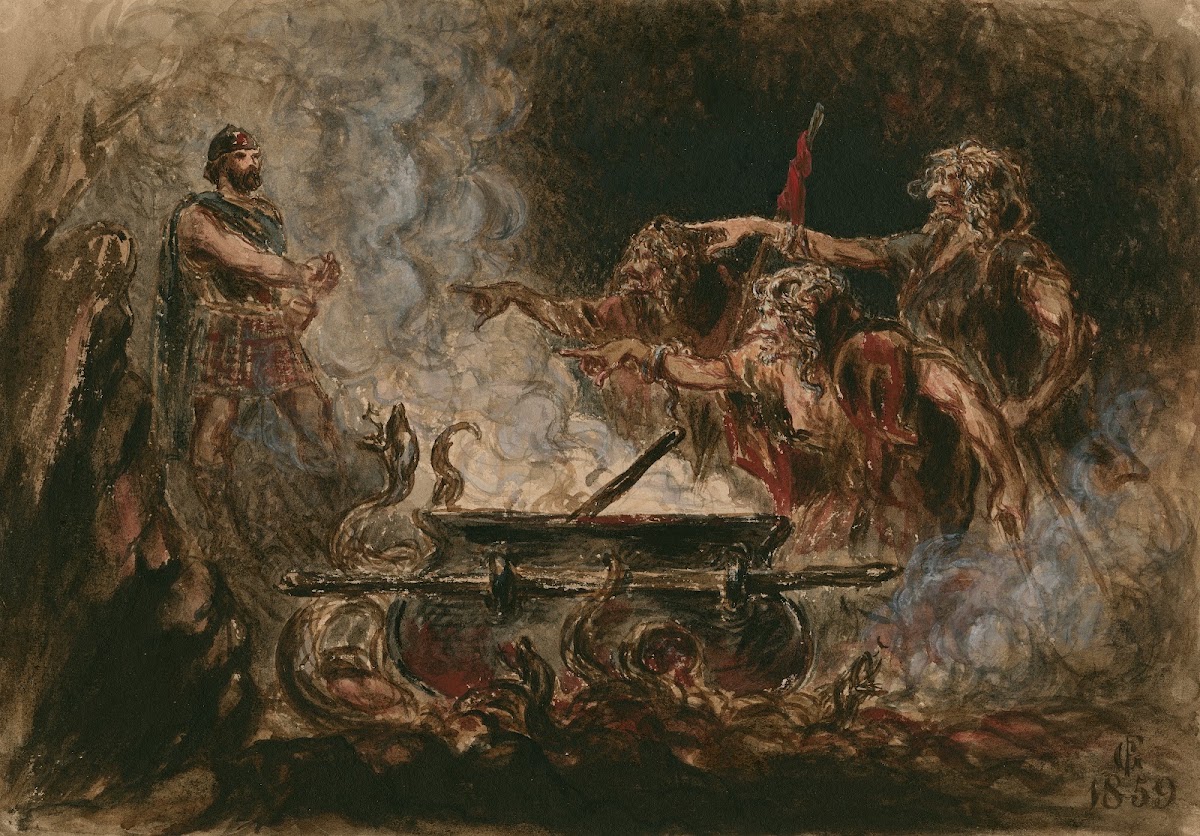 Macbeth IV 3 the witches cauldron 1859