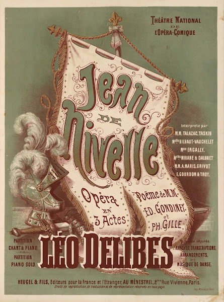 Théâtre National de lOpéra Comique Jean de Nivelle opéra en 3 actes 1880