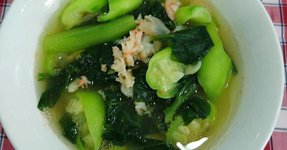 Canh rau mướp nấu tôm