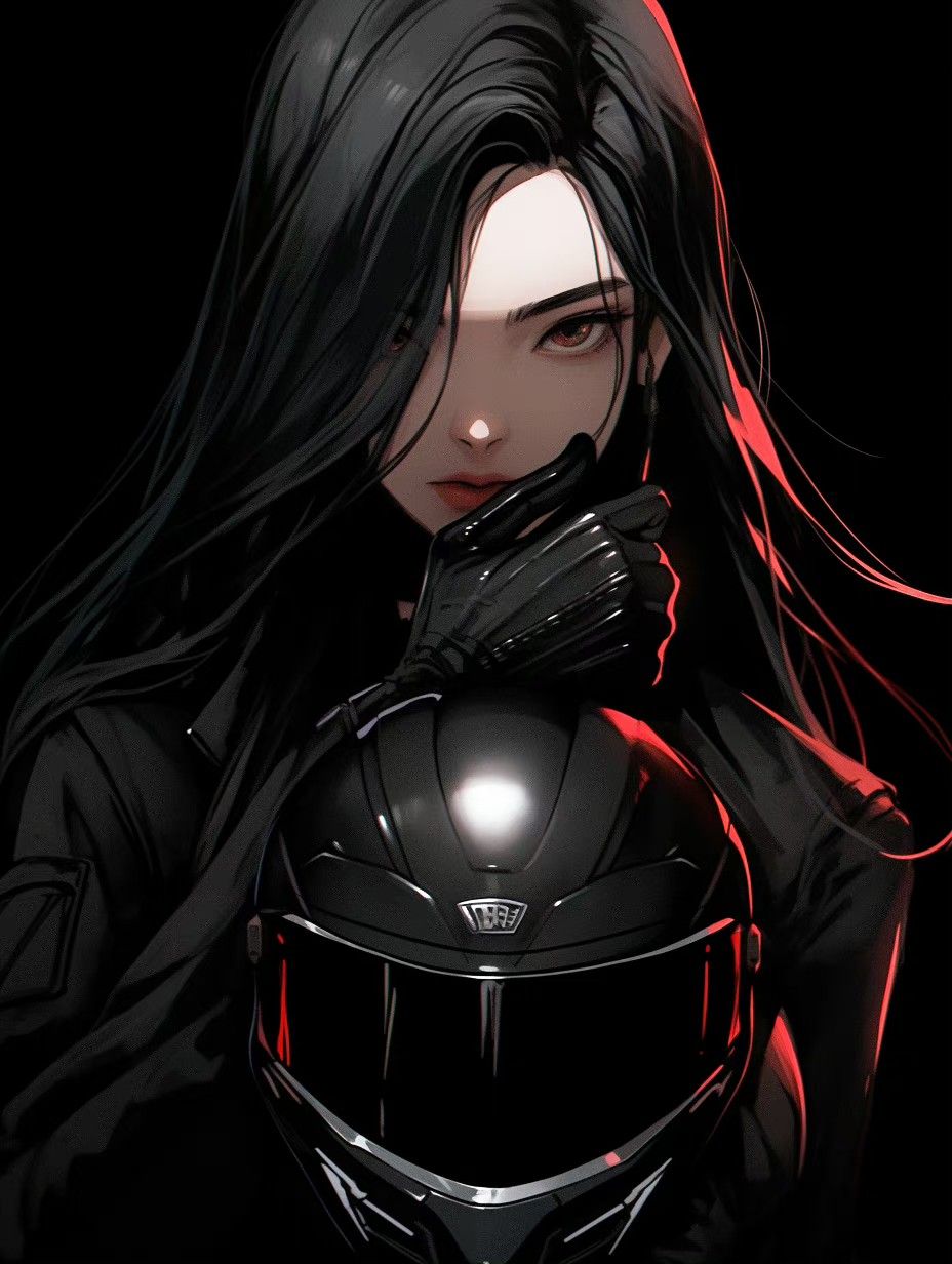 Anime Girl Helmet Image