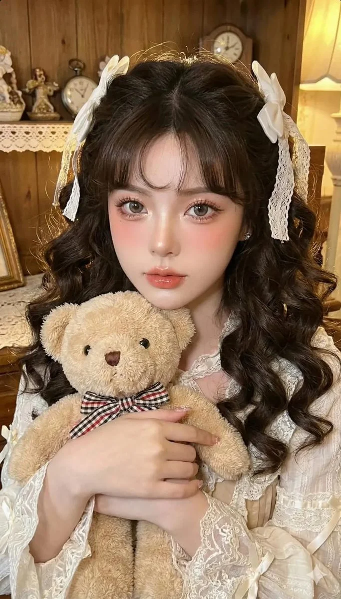 Edición fotográfica: Conserva los rasgos faciales para crear un estilo de muñeca vintage.