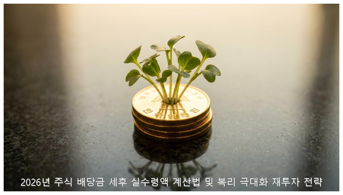 2026년 주식 배당금 세후 실수령액 계산법 및 복리 극대화 재투자 전략 핵심 안내 및 분석 인포그래픽 (6)