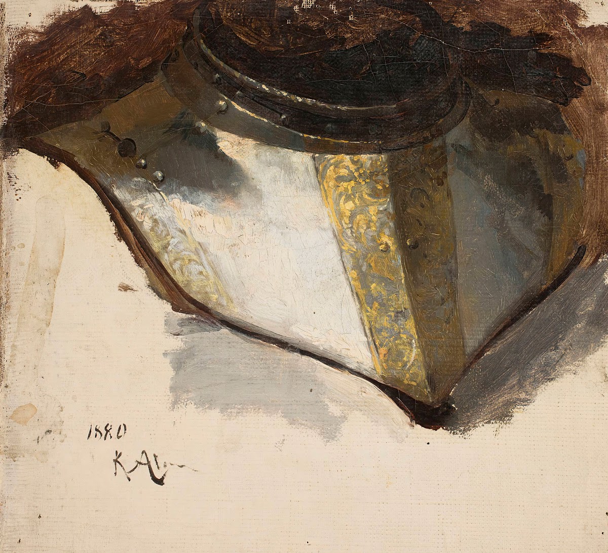 Armour bevor of Late Renaissance study 1880