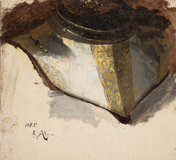 Armour bevor of Late Renaissance study 1880