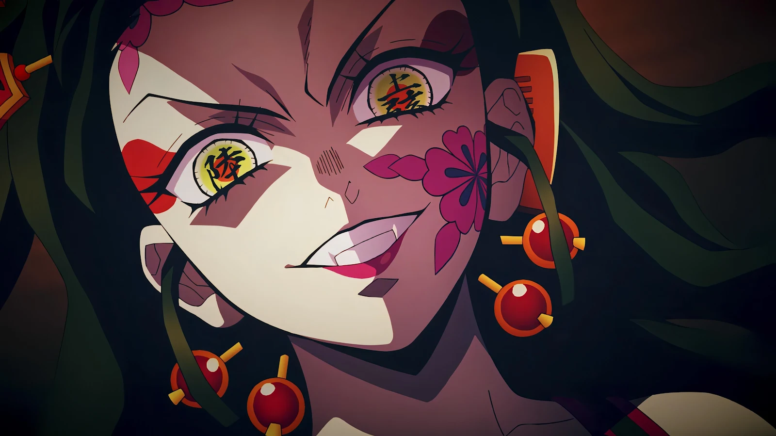 Daki, Demon Slayer, Anime, Female Villain 4K Wallpaper Background (4128x2319)