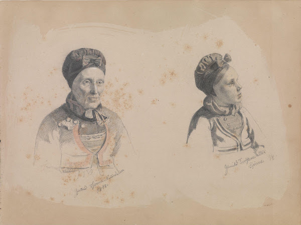 Gjertrud Skjønne and Gunhild Torstensdatter Skjønne 1848