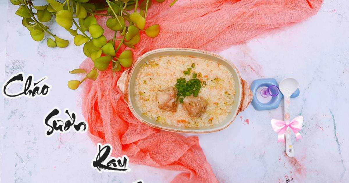Cháo sườn rau củ