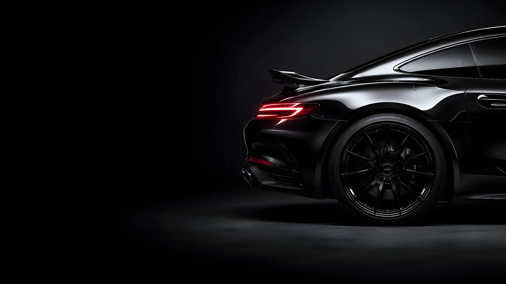 Minimalist Black Sports Car Desktop Wallpaper - Free 4K desktop Wallpaper