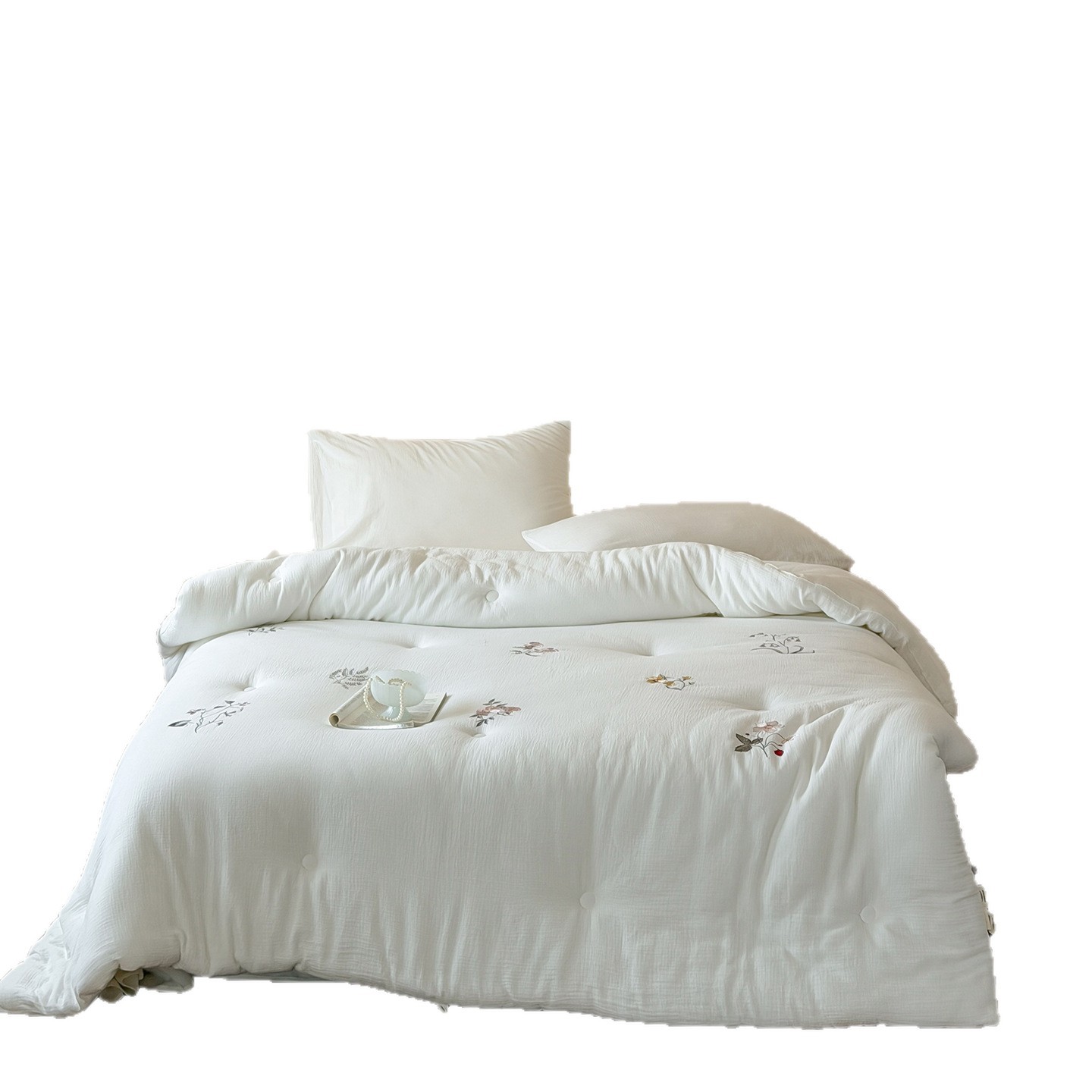 Cotton-silk blanket, 10% silk content, various sizes