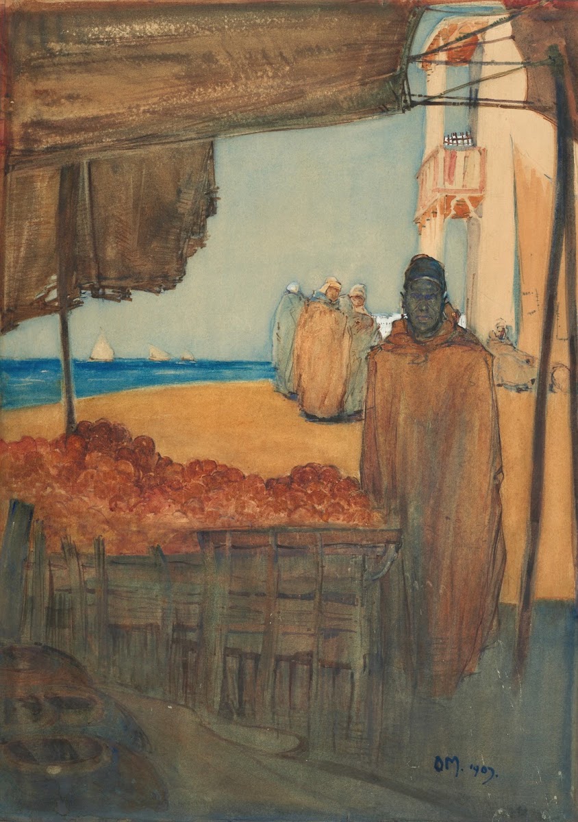 Fruit stall Port Said 1907