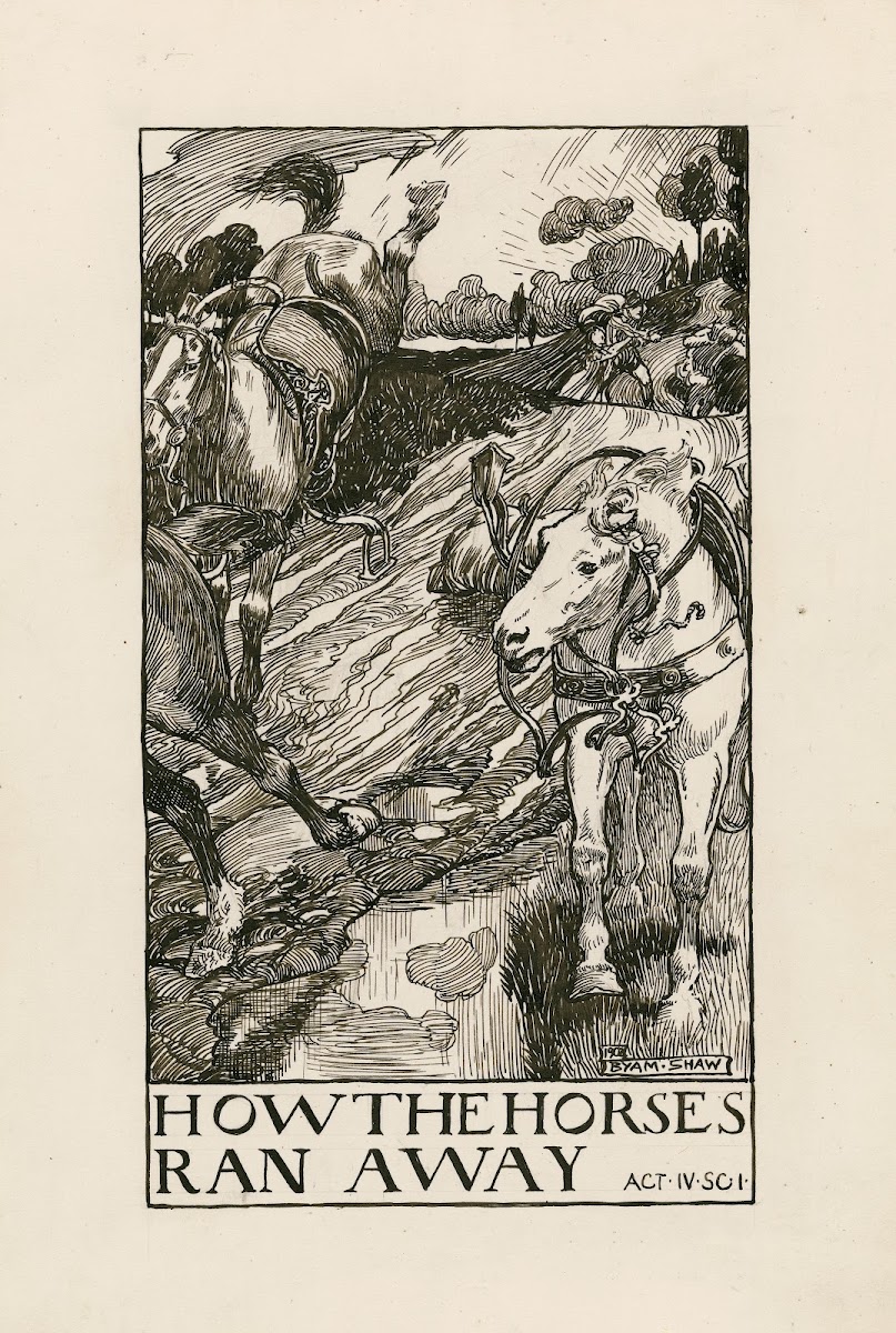 Taming of the shrew How the horses ran away Act IV Scene I 1900
