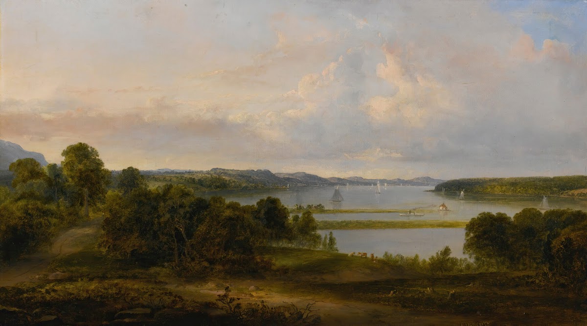 View On The Hudson Near Tivoli 1847