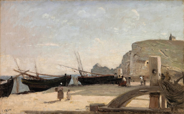 The Beach Étretat 1872