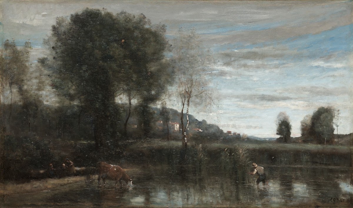 Pond at Ville dAvray late 1860s
