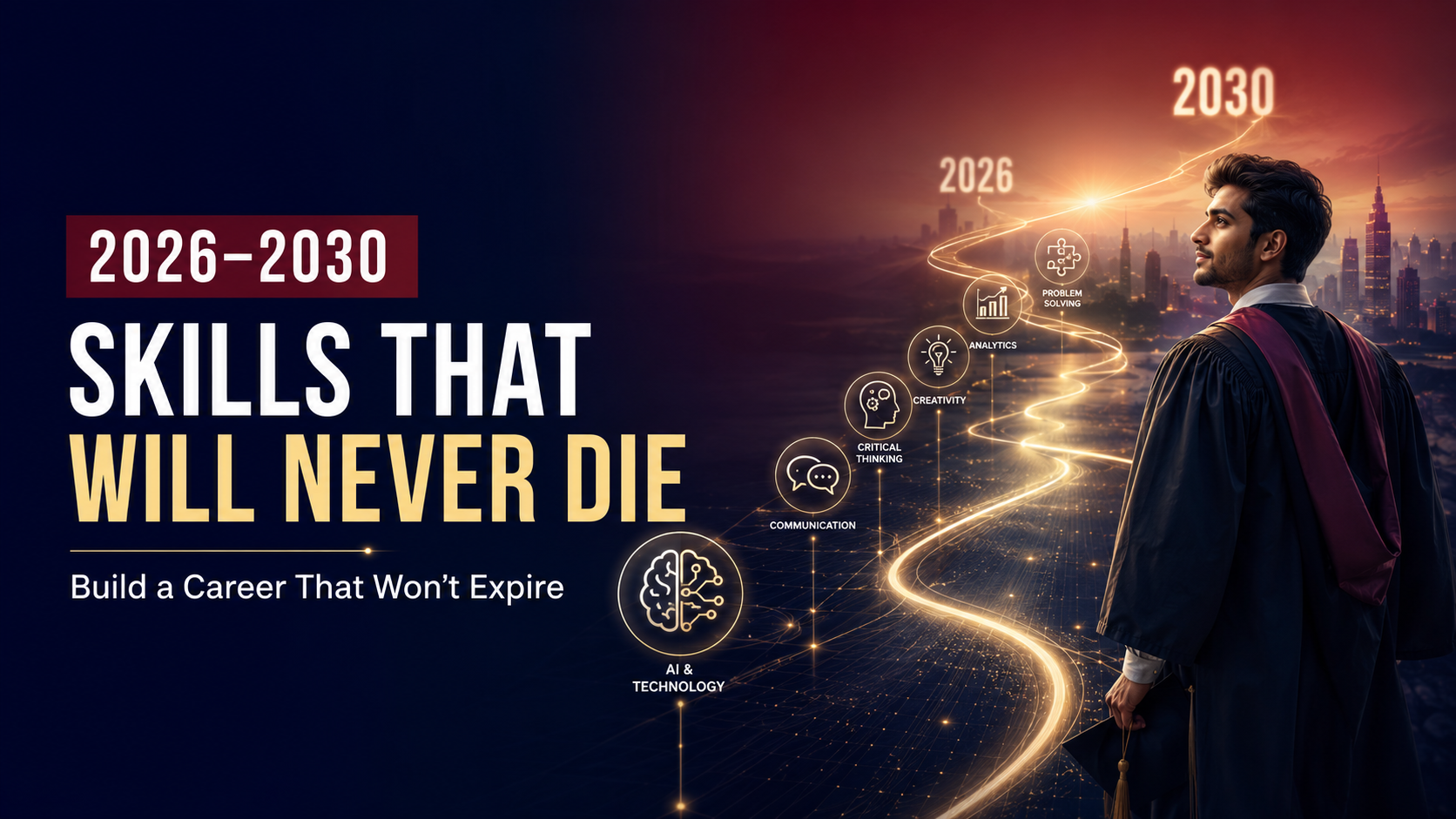 AJ Academy blog image about 2026 to 2030: The Skills That Will Never Die for career and skill development students