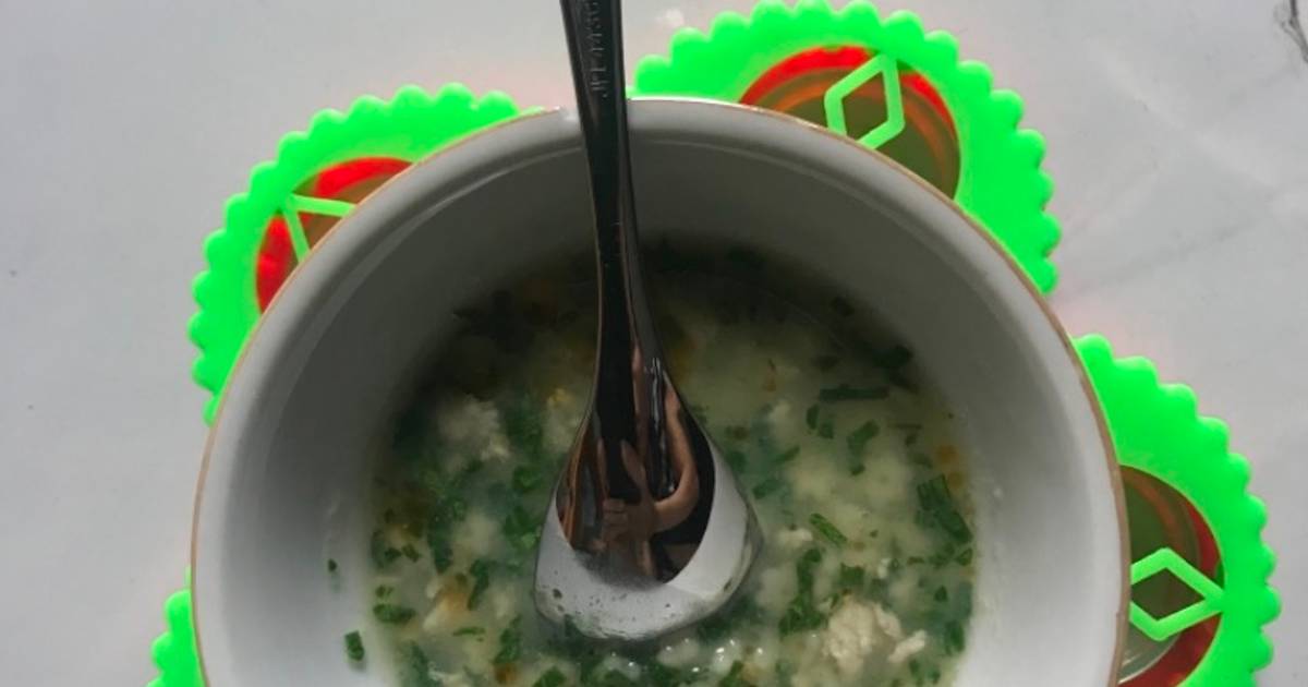 Mì udon ếch rau bó xôi cho bé ăn dặm