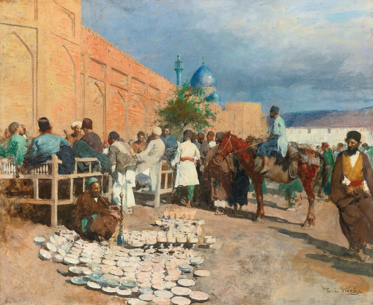 Persian café  the pottery seller
