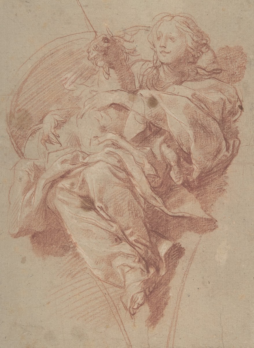 Allegorical Figure of Purity with a Unicorn 1650
