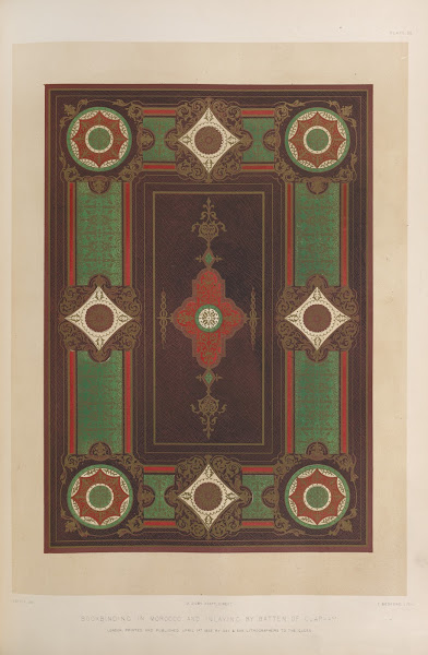 Bookbinding in Morocco and inlaying by Batten of Clapham 1851   1853