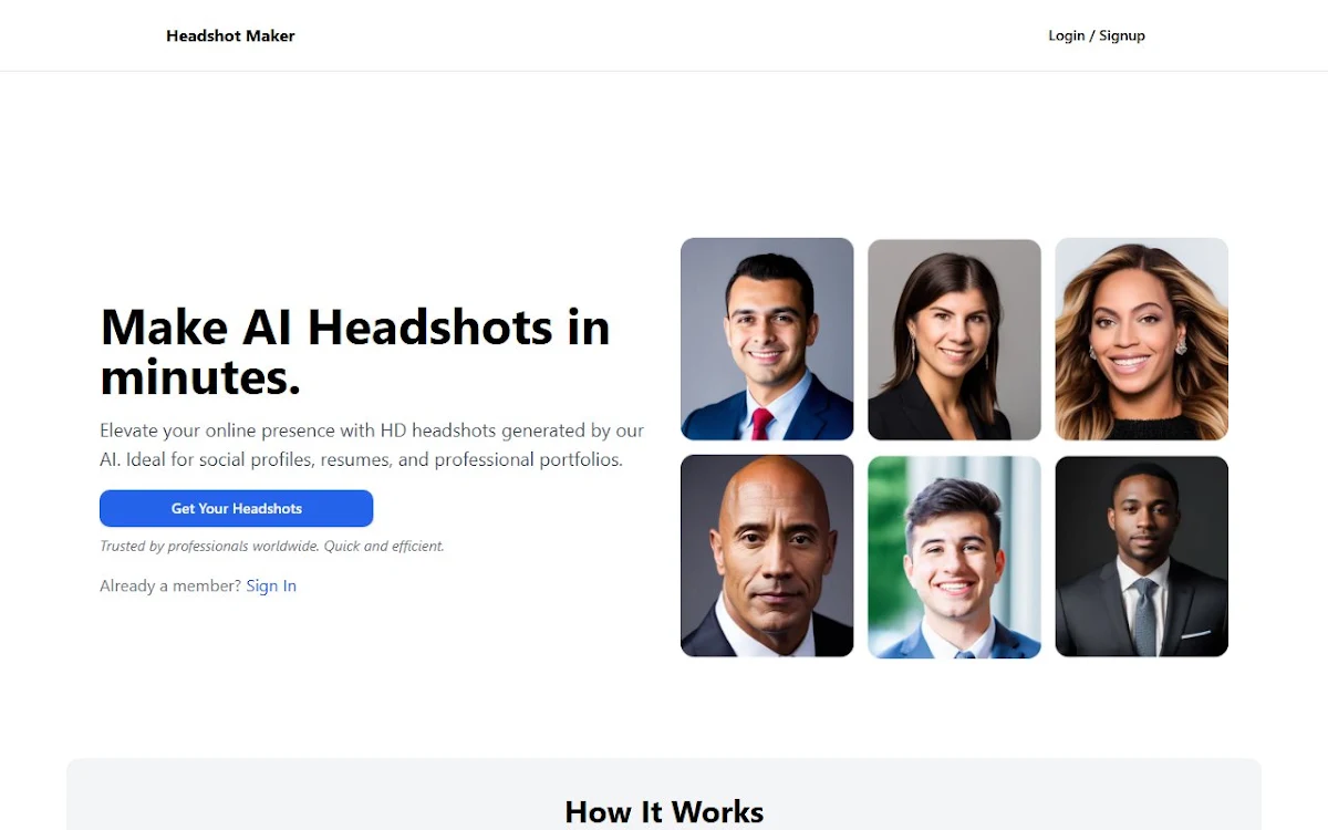 Captura de Headshot Maker