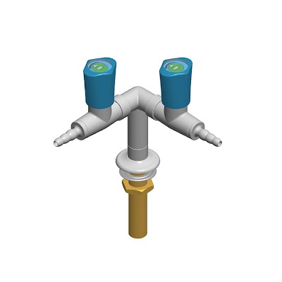 Standout 2 Taps – Y - Distribution - Bench-Mounted Gas Taps by Southern CGS