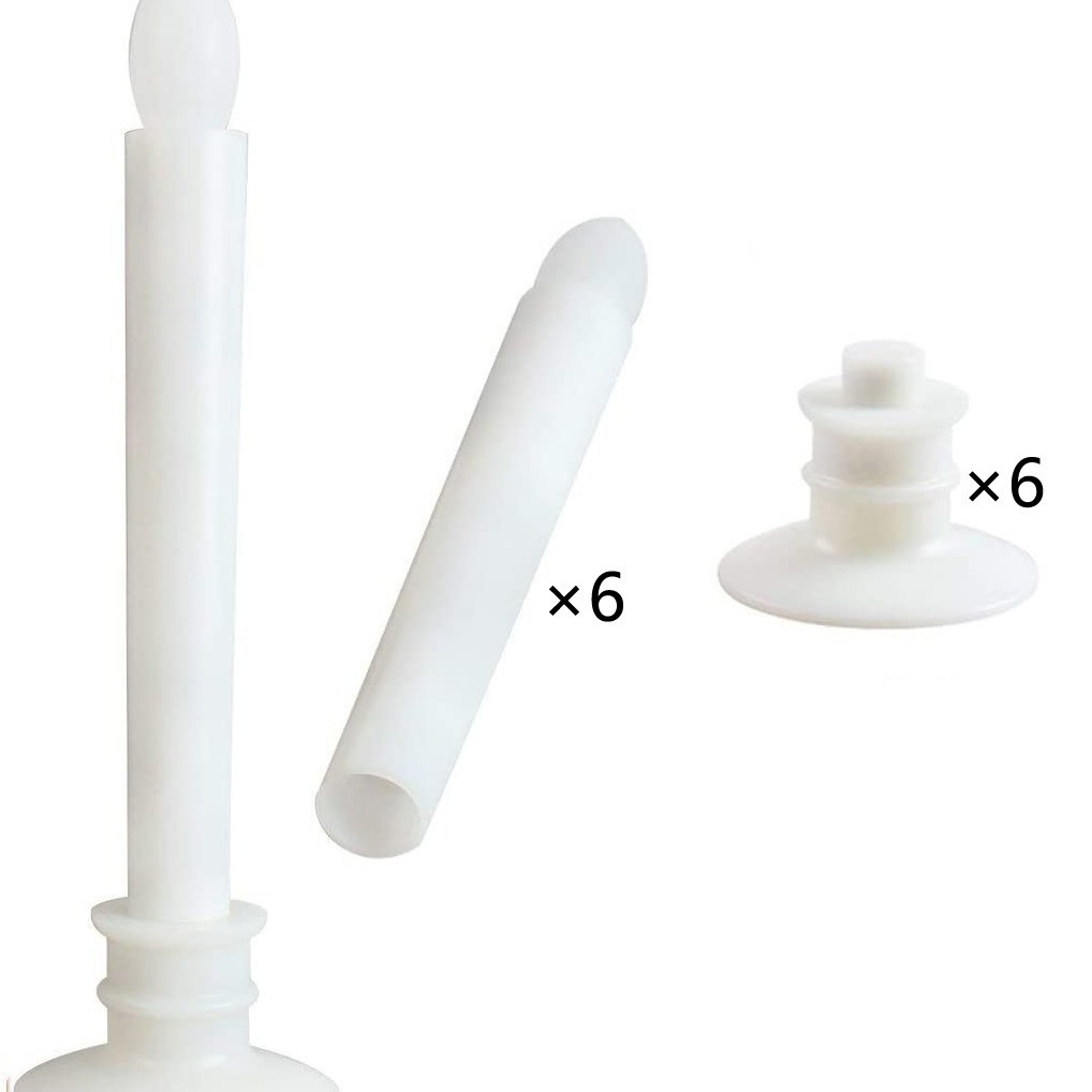 LED-Stabkerze, Kunststoff, zylindrisch